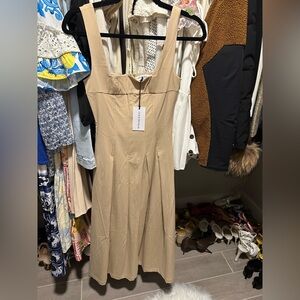 WeWoreWhat Tan Midi Dress